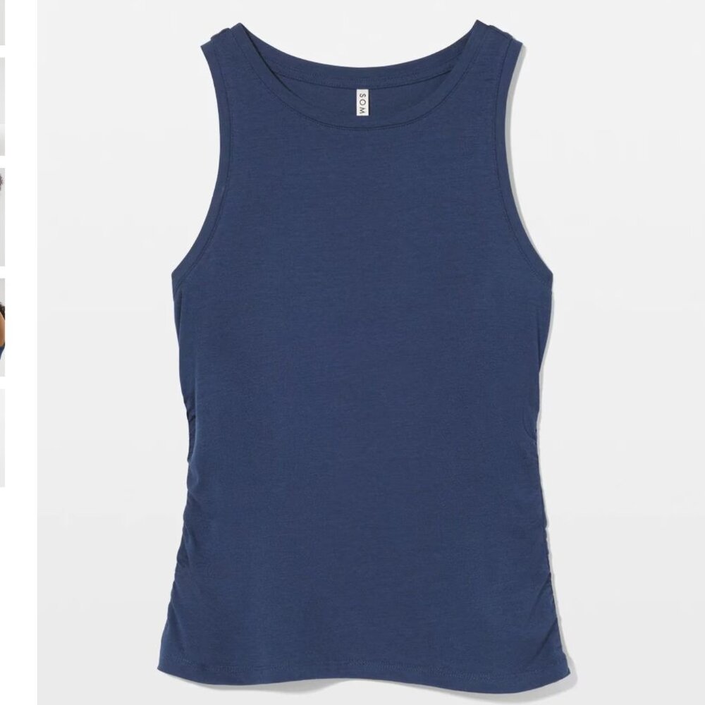 NWT Soma Most Loved Cotton Ruched Pajama Tank -- XXL